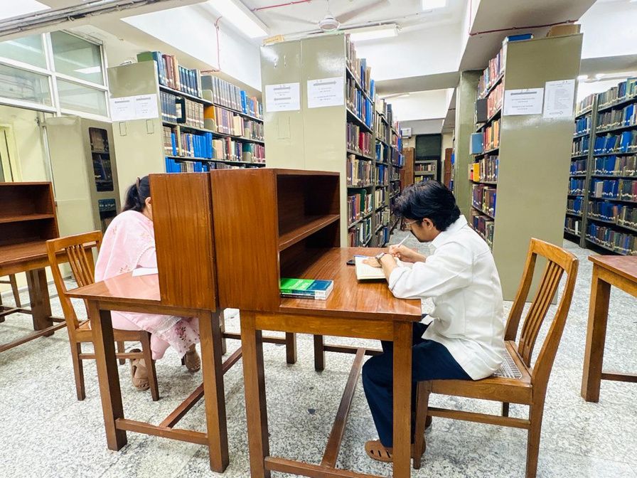 Reading room at the NCERT Library and Documentation Division